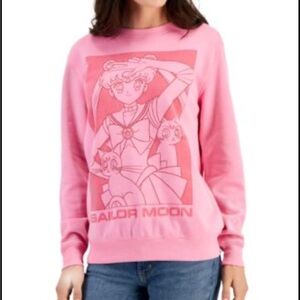 Sailor Moon Hybrid Pink Sweater Size Medium Crewneck Animation